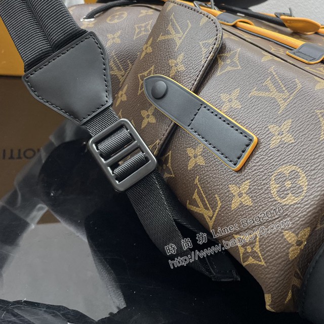 Lv路易威登2023專櫃新款Christopher小號雙肩包 LV老花男士後背包 M46699 ydh5164